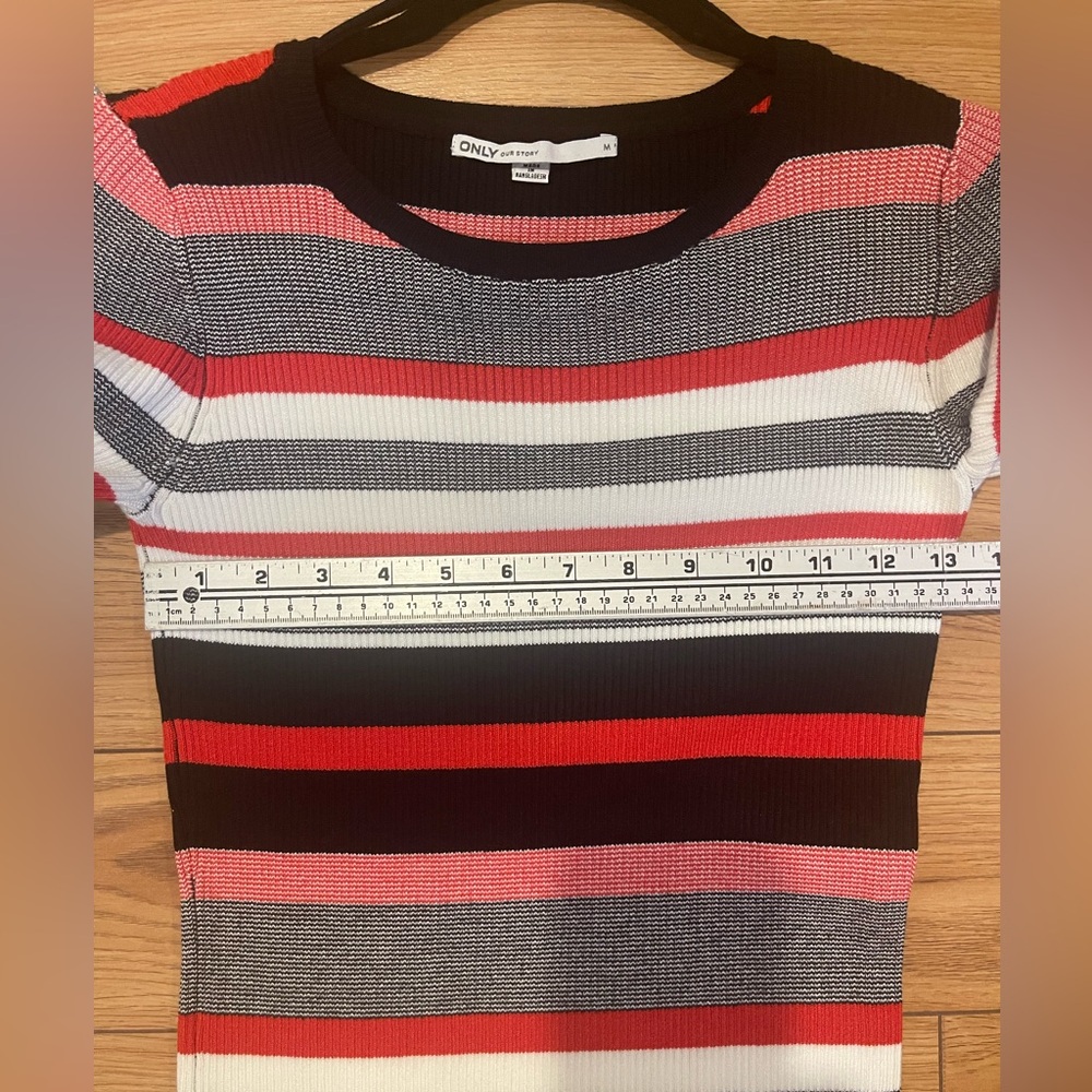 Only Striped Long Sleeve ribbed 2 Dresses medium stretchy thight medium - Picture 5 of 5